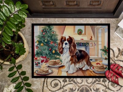 Cavalier king charles spaniel dörrmatta 2 strl julmotiv