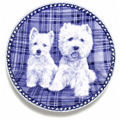 West highland white terrier Lekven design