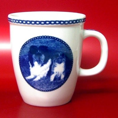 Collie porslinsmugg Lekven