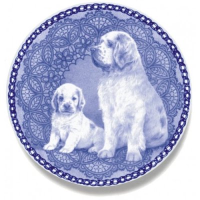 Clumber spaniel Lekven design