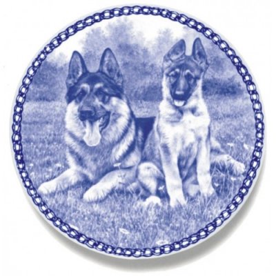 Tysk schäferhund Lekven design