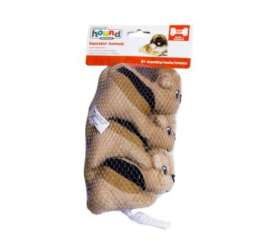 Outward Hound Hide A Squirrel - 3-pack ekorrar