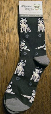 Siberian husky strumpor 1-pack ES
