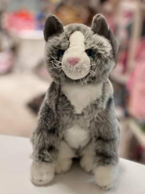 Katt mjukisdjur 35 cm Stella grey Tabby Auswella x