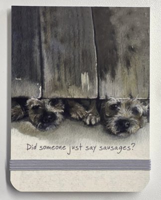 Anteckningsbok mindre Borderterrier Flip Notebook 2