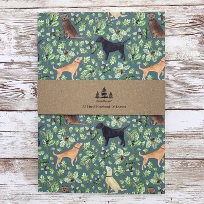 Labrador retriever anteckningsbok A5 Samantha Hall