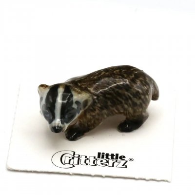 Grävling miniatyr porslinsfigur Nocturnal