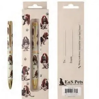 Basset hound kulspetspenna ES