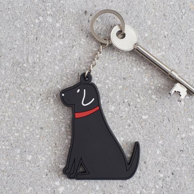 Labrador retriever (svart) nyckelring Sweet William