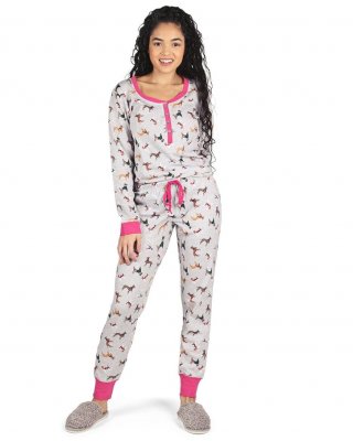 2-delad pyjamas med hundmotiv IC