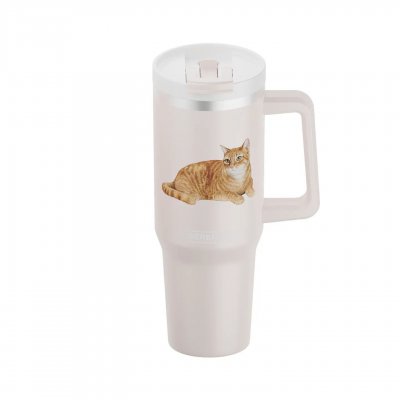 Katt 3D printad termosmugg ca 1200 ml Serengeti 2