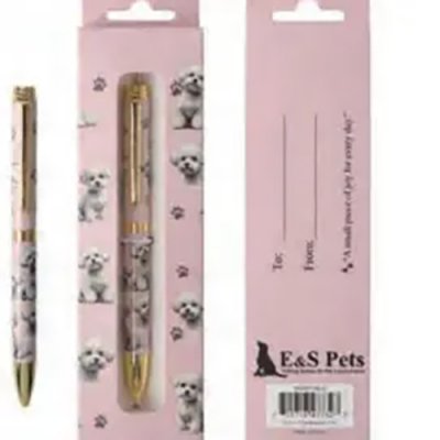 Bichon frisé kulspetspenna ES