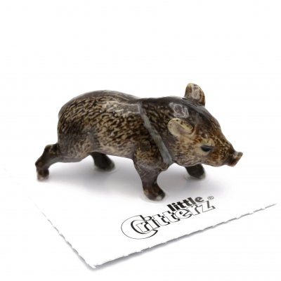 Vildsvin miniatyr porslinsfigur Jabali Javelina