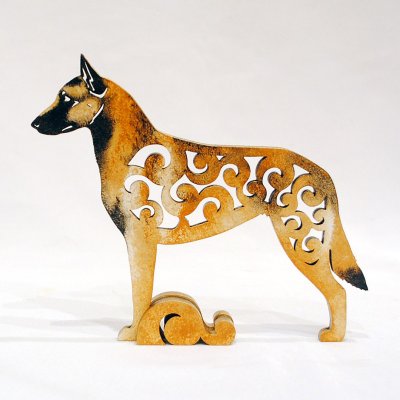 Belgisk vallhund malinois rysk figurin