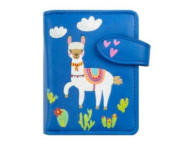 Llama plånbok blå