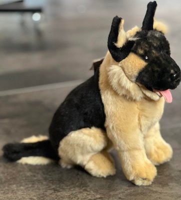 Tysk schäferhund mjukisdjur Bobby Bocchetta