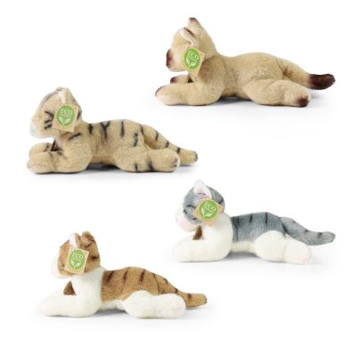 Katt mjukisdjur 18 cm olika färger Rappa