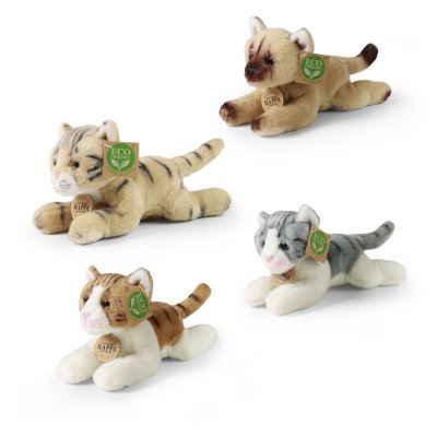 Katt mjukisdjur 18 cm olika färger Rappa