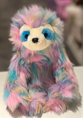 Sengångare mjukisdjur Mishal Sloth Rainbow Fuzzle Douglas