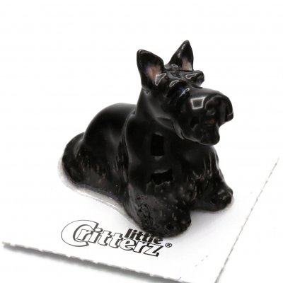 Skotsk terrier miniatyr porslinsfigur Fala