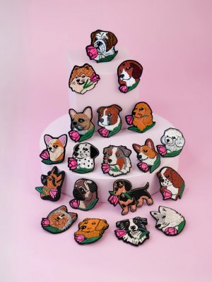 Pomeranian brosch Malicieuse