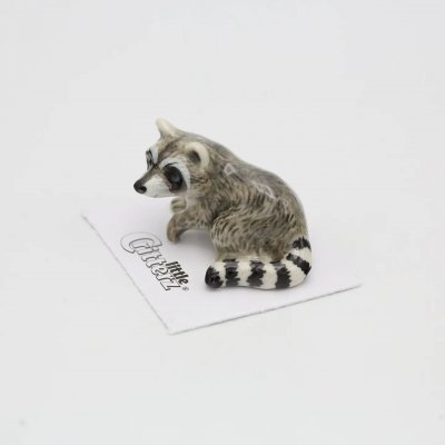 Tvättbjörn miniatyr porslinsfigur Bandit