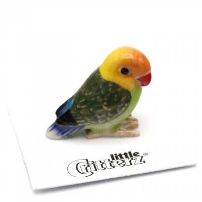 Lovebird miniatyr porslinsfigur Namibia