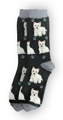 West highland white terrier strumpor 1-pack ES