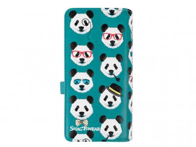 Panda plånbok blå lång