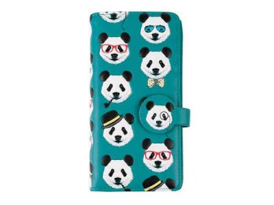 Panda plånbok blå lång