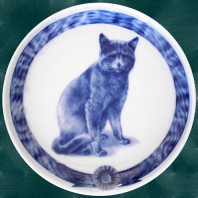 Russian blue prydnadstallrik Lekven 5114