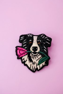 Border collie brosch Malicieuse