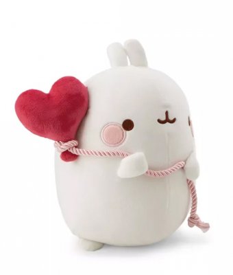 Molang mjukisdjur med hjärtballong 12 cm Nici