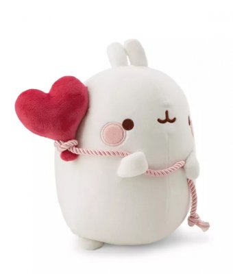 Molang mjukisdjur med hjärtballong 16 cm Nici