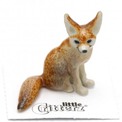 Fennec Fox miniatyr porslinsfigur Ageria