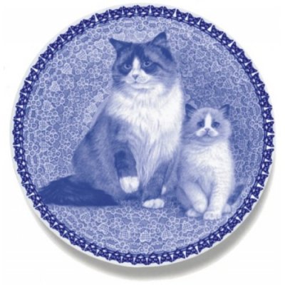 Ragdoll prydnadstallrik Lekven 6013