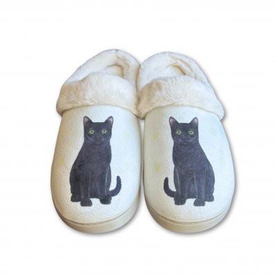 Katt tofflor svart ES