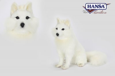 Polarräv mjukisdjur 28 cm 6823 Hansa