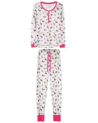 2-delad pyjamas med hundmotiv IC