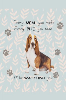 Basset hound köksset grytlapp/vante/handduk