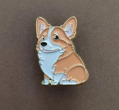 Welsh corgi pembroke emaljpin PP