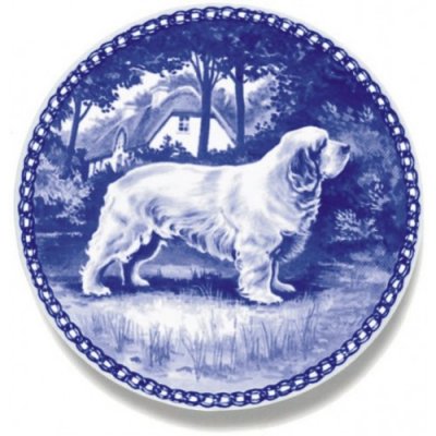 Clumber spaniel Lekven design