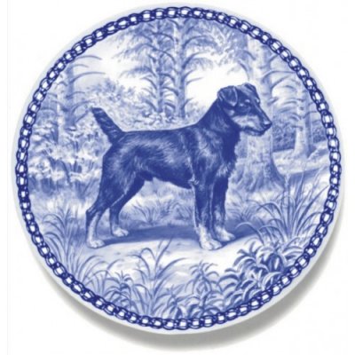 Tysk jaktterrier prydnadstallrik Lekven 7173