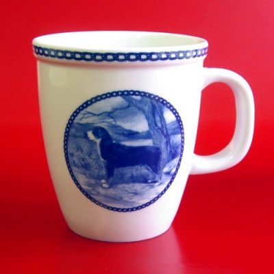 Grosser schweizer sennenhund mugg av porslin Lekven 72001