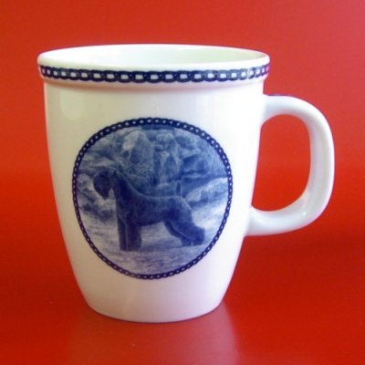 Kerry blue terrier mugg av porslin Lekven 72491