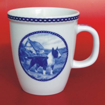 Bullterrier porslinsmugg Lekven design