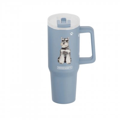 Dvärgschnauzer / schnauzer (kuperad) 3D printad termosmugg ca 1200 ml Serengeti