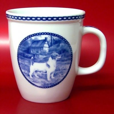 Jack russell terrier mugg av porslin Lekven 73261