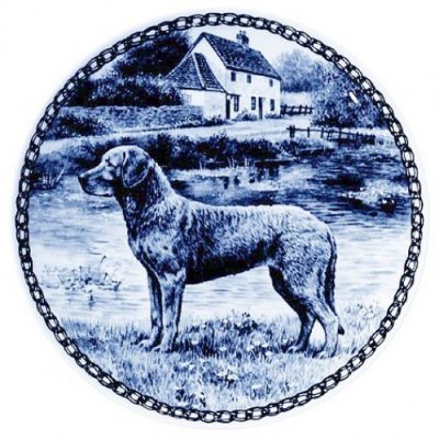 Chesapeake bay retriever prydnadstallrik Lekven 7333