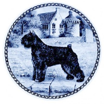 Bouvier des flandres prydnadstallrik Lekven 7351